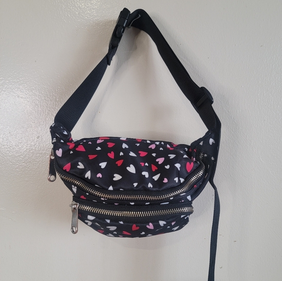 Claire's Nylon Hearts Belt Bag - Picture 2 of 10